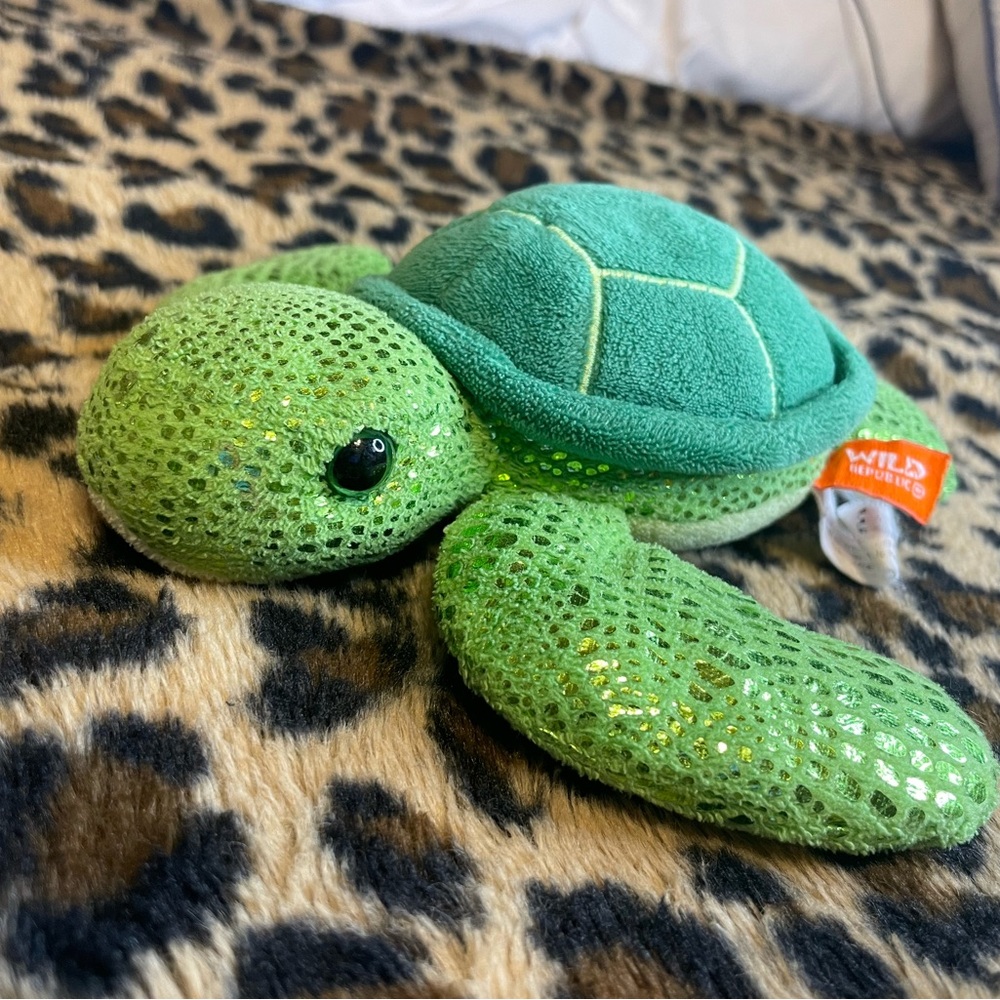 Wild Republic Green Turtle Plush